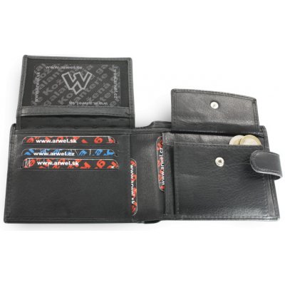 pánska kožená peňaženka Arwel 2007­ čierna