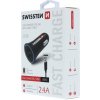 Nabíjacia súprava 2v1 SWISSTEN pre zariadenia Apple - nabíjačka do auta 2x USB 12W + kábel USB-C - čierna