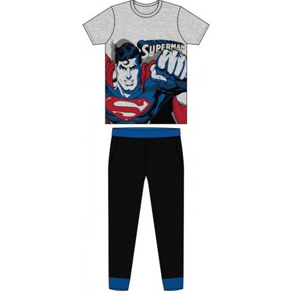 Superman pánské pyžamo kr.rukáv šedo černé od 15,63 € - Heureka.sk
