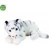 Rappa Plyšový tiger biely ležiaci 36 cm ECO-FRIENDLY