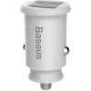 Baseus CCALL-ML02 Grain Nabíjačka do Auta 15.5W 2x USB White