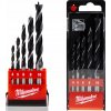 MILWAUKEE 4932352465 vrtáky do dřeva sada 5ks 4-10mm DIN 7487 E