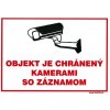Objekt je chránený kamerami so záznamom 150x210mm - samolepka