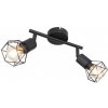 Globo 54802S-2 prisadené stropné svietidlo Xara 2x40W | E14 - čierna