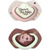 CANPOL BABIES Set symetrických silikónových cumlíkov Light touch 0-6m Sleepy koala ružový 22-658_PIN