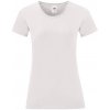 White Iconic women's t-shirt in combed cotton Fruit of the Loom šedá S Fruit of the Loom 5904882129970