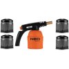 NEO TOOLS Plynový horák pre 190 g kartuše + 4 plynové kartuše 20-045