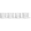 ferm LIVING Pohár na vodu RIPPLE číra 4 x 200 ml - Ferm Living Poháre Ripple Low Clear 200 ml – set 4 ks