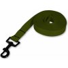 Lehké stopovací vodítko PafDog® ploché, 2cm, 4 délky - khaki zelená DÉLKA VODÍTKA: 5 metrů