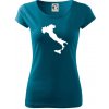 Taliansko obrys - Dámske tričko Pure - 2XL ( Petrolejová )
