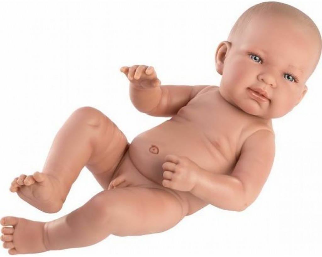 Llorens 73885 NEW BORN CHLAPEČEK realistická miminko s celovinylovým tělem 40 cm