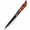 IZMAEL Damaškový kuchynský nôž Arata Utility/Červená 13 cm