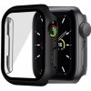 AppleKing matné ochranné puzdro s tvrdeným sklom pre Apple Watch 45 mm - čierne - možnosť vrátiť tovar ZADARMO do 30tich dní