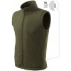 Rimeck vesta Next 518 fleece unisex MAL-518ML12 s labelem zeleň vojenská