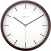 Nástenné hodiny 3156br Nextime Company Wood 35cm