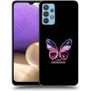 Picasee silikónový prehľadný obal pre Samsung Galaxy A32 4G SM-A325F - Diamanty Purple