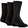Iomi 3 páry DIA široké ponožky BAMBUS Čierne