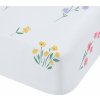 Biela napínacia detská plachta na dvojlôžko 135x190 cm Bunny Tails Ditsy Flowers – Catherine Lansfield