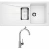 Blanco SONA 6 S biela + nerezová miska + Blanco MIDA chróm 517742