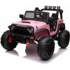 mamido Detské elektrické autíčko jeep Power ružové