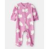 CARTER'S Overal na zips fleece Sleep & Play prink Polar bear dievča 9m/veľ.74