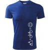 Hory bicykel úsmev - Pánske tričko Fantasy športové - XL ( Kráľovská modrá )