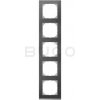 Schneider Electric Merten M-Pure Decor 5-rámček Slate/Aluminium