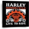 Sablio Obraz Harley-Davidson Live to ride - 50x50 cm