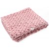 Elsie Puffy deka - teplá pletená púdrová ružová