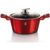Hrniec Berlingerhaus s mramorovým povrchom a pokrievkou 24 cm Burgundy Metallic Line BH-1257