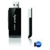 Apacer USB flash disk, USB 3.0, 32GB, AH350, čierny, AP32GAH350B-1, USB A, s výsuvným konektorom