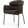 Hector Jídelní křeslo GRANDA samet čokoládové/expresso