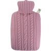 Hugo Frosch Classic Termofor s pleteným obalom pastelovo ružový