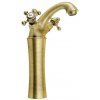 SAPHO - ANTEA stojánkova umývadlová batéria vysoká s výpusťou, výška 245, bronz 3176L