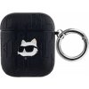Karl Lagerfeld Embossed Choupette Head obal pre AirPods 1/2 - čierny 3666339283599 - možnosť vrátiť tovar ZADARMO do 30tich dní