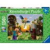 Puzzle pre deti Ravensburger 150 dielikov XXL Minecraft: Stavanie a dobrodružstvo