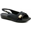 Piccadilly 500408-1 čierne dámske nadmerné sandále šírka H - EU 42