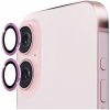 ENKAY tvrdené sklá s kovovým rámčekom na ochranu šošoviek zadného fotoaparátu pre iPhone 16 / 16 Plus - ružová - možnosť vrátiť tovar ZADARMO do 30tich dní
