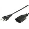 Premiumcord KPSM2 predlžovací čierny Kábel napájací 240V 2m
