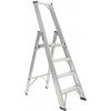 ALVE Schodíky jednojstranné hliníkové 9304 PROFI PLUS 4 stupne 85 cm
