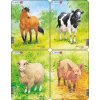 Puzzle Kôň, Krava, Ovca, Prasa Larsen V1-ZZ