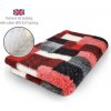 DRYBED Premium Vet Bed Patchwork červený 100 x 75 cm