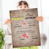 INSPIO Tabuľka Darčeky pre učiteľov - Vyznanie vďaky pre pani učiteľku - 40x30 pre učiteľku