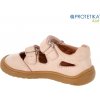 Protetika - barefootové polootvorené topánky NERY beige-v ext. sklade