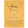 Girly Zlatý náhrdelník Zodiac Znamenia: Baran