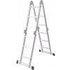 Multifunkčný hliníkový rebrík 4x3 s plošinou - Hardmaister