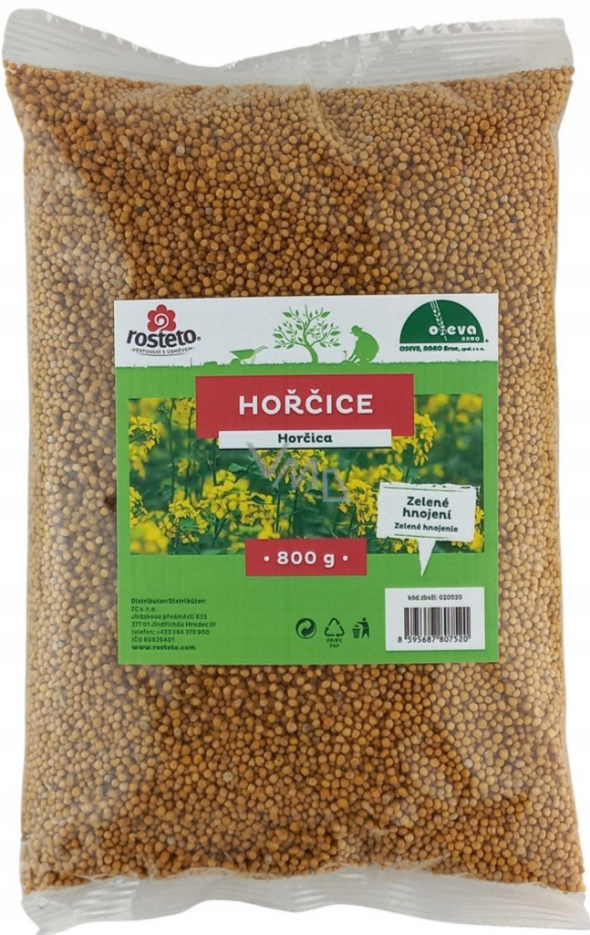 Rosteto Hořčice semínko pre zelené hnojení 800 g