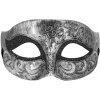 Party Karnevalová maska strieborná na párty