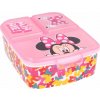 STOR Delený plastový box na desiatu MINNIE MOUSE Butterfly, 51120