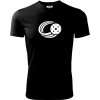 Florbal lopta - Pánske tričko Fantasy športové - S ( Čierna )